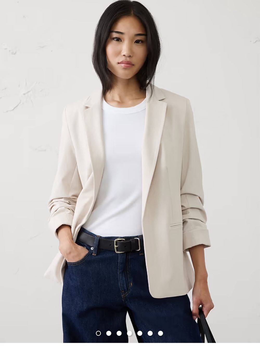 Banana Republic Light Cream Blazer Jacket
